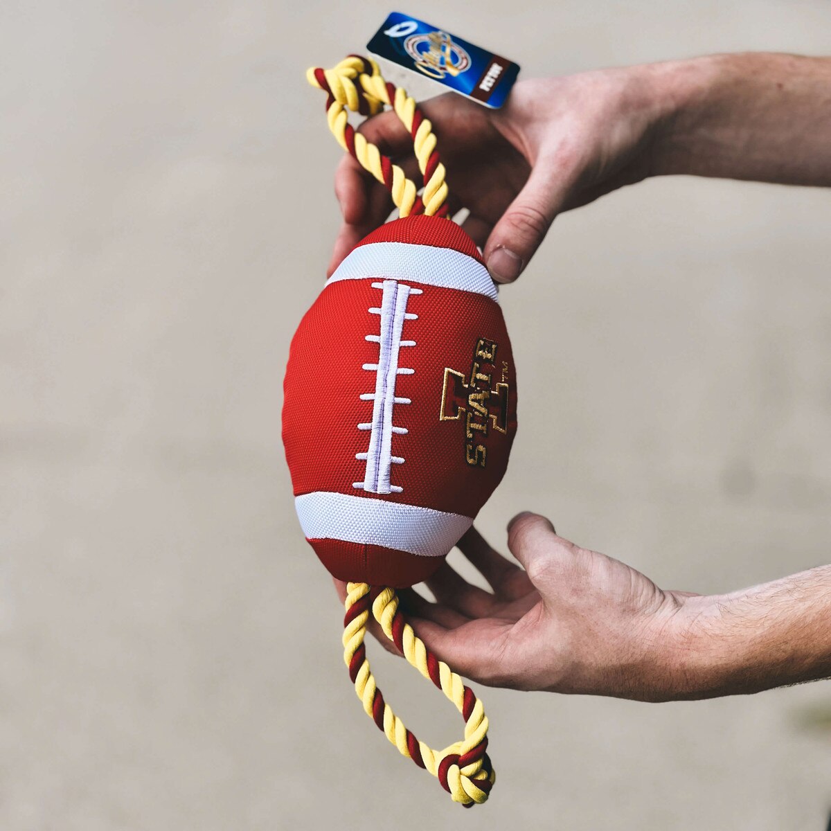 I-State Cardinal Nylon Pet Toy Football (4.5"x14")